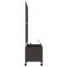 Porte-plante de jardin avec irrigation et roues 2 pc Marron PP 626894626894