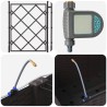Porte-plante de jardin avec irrigation et roues 2 pc Marron PP 626894626894
