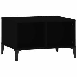 Table basse Noir 60x50x36,5 cm Bois d'ingénierie 626896626896