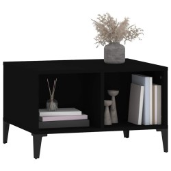 Table basse Noir 60x50x36,5 cm Bois d'ingénierie 626896626896