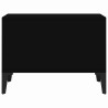 Table basse Noir 60x50x36,5 cm Bois d'ingénierie 626896626896