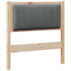 Tête de lit capitonnée avec tête de lit Marron 75 cm Pin massif 626899626899