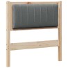 Tête de lit capitonnée avec tête de lit Marron 75 cm Pin massif 626899626899