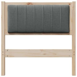 Tête de lit capitonnée avec tête de lit Marron 75 cm Pin massif 626899626899