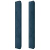 Tête de lit avec oreilles Bleu foncé 83x16x118/128 cm Velours 626902626902