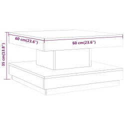 Table basse Marron clair 60x60x35 cm MDF 626903626903