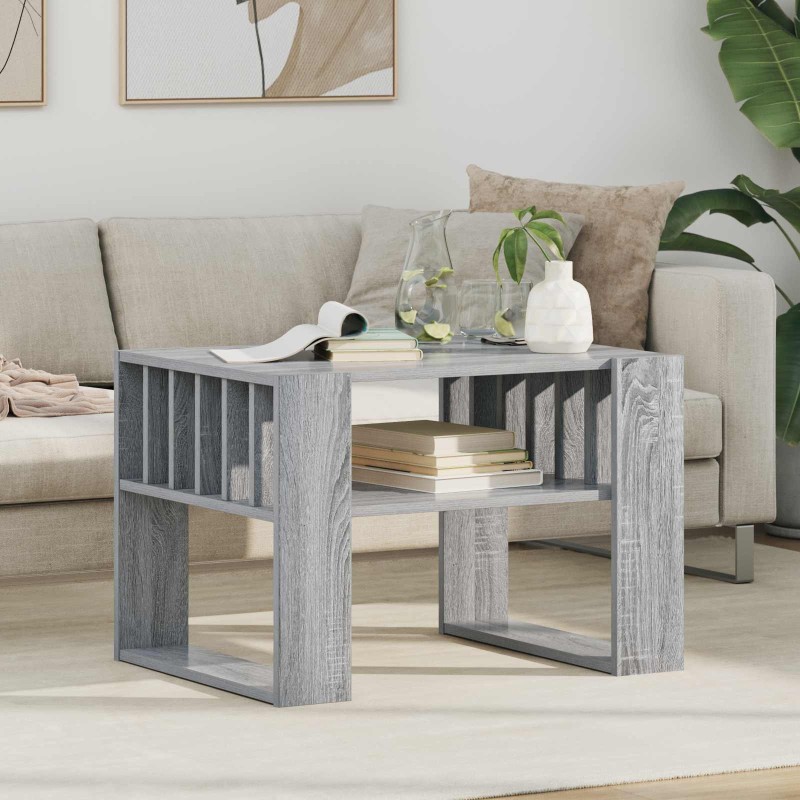 Table basse Gris Sonoma 66 x 49,5 x 45 cm Bois d'ingénierie 626907626907
