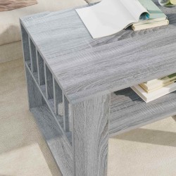 Table basse Gris Sonoma 66 x 49,5 x 45 cm Bois d'ingénierie 626907626907