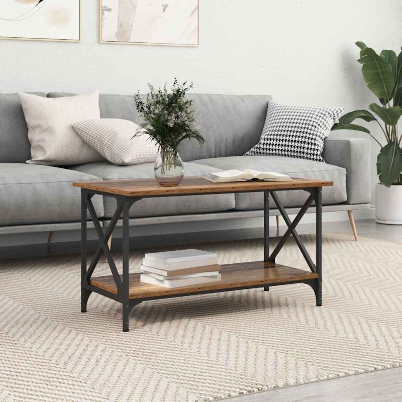 Table basse Bois ancien 80 x 45 x 45.5 cm Bois d'ingénierie 626909626909