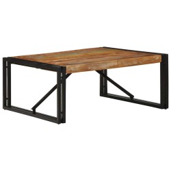 Table basse multicolore 80x80x35 cm bois de récupération massif 626911626911