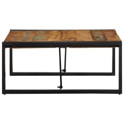 Table basse multicolore 80x80x35 cm bois de récupération massif 626911626911