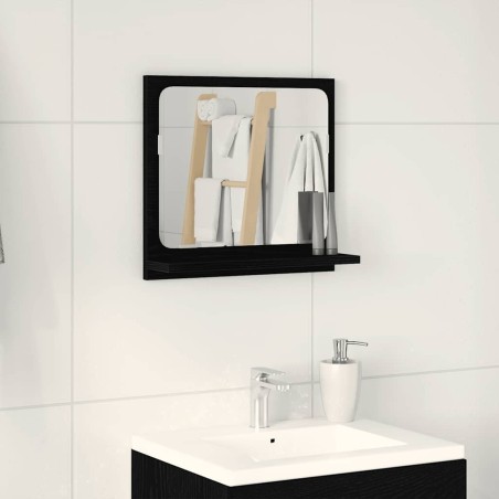 Miroir de salle de bain en chêne noir 40 x 10,5 x 37 cm bois d'ingénierie 626912626912