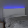 Tête de lit à LED Blanc 100x5x78/88 cm Similicuir 626913626913
