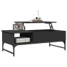 Table basse noir 100x50x35 cm bois d'ingénierie et métal 626914626914