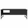 Table basse noir 100x50x35 cm bois d'ingénierie et métal 626914626914