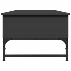 Table basse noir 100x50x35 cm bois d'ingénierie et métal 626914626914