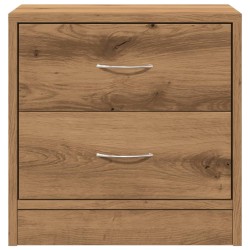 Table de chevet chêne artisanal 40x30x40 cm bois d'ingénierie 626916626916