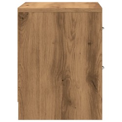 Table de chevet chêne artisanal 40x30x40 cm bois d'ingénierie 626916626916