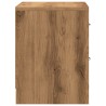 Table de chevet chêne artisanal 40x30x40 cm bois d'ingénierie 626916626916