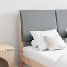 Tête de lit capitonnée Gris clair 135 cm Pin massif 626917626917