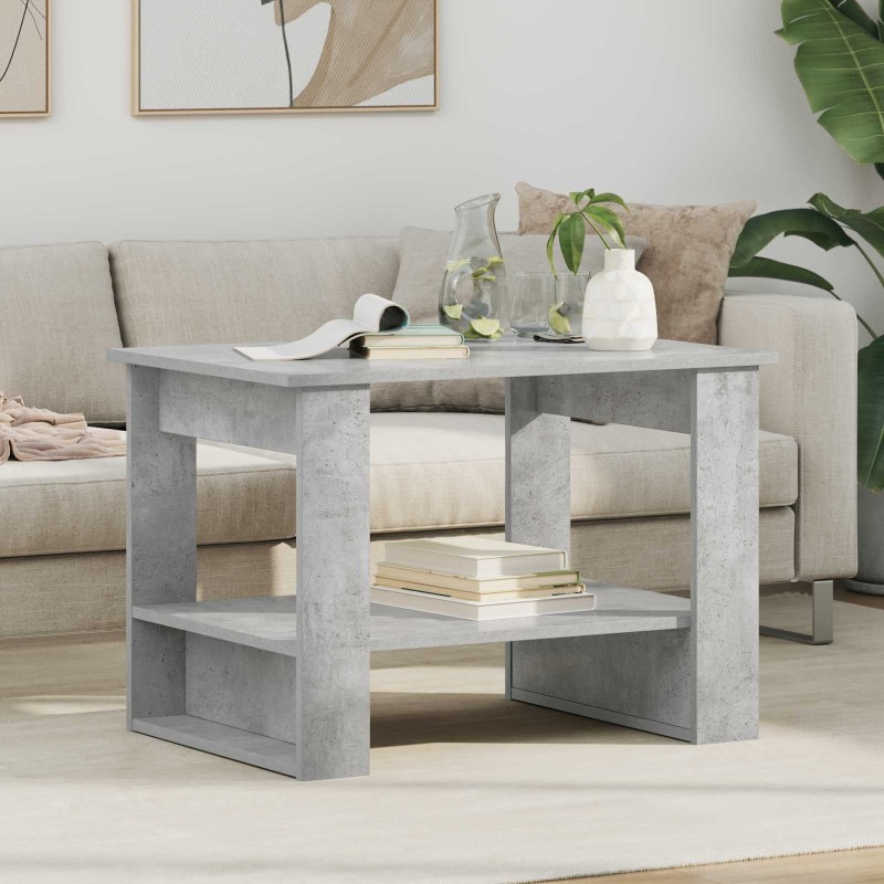 Table basse Gris béton 72 x 50 x 50 cm Bois d'ingénierie 626919626919