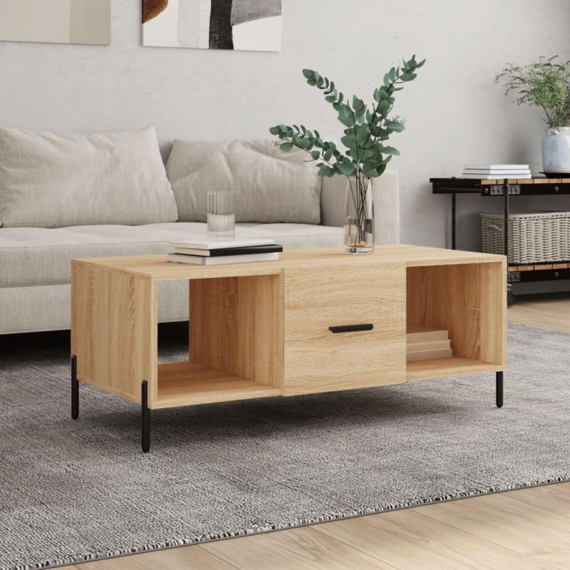 Table basse chêne sonoma 102x50x40 cm bois d'ingénierie 626920626920