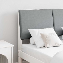 Tête de lit capitonnée Gris clair 135 cm Pin massif 626921626921