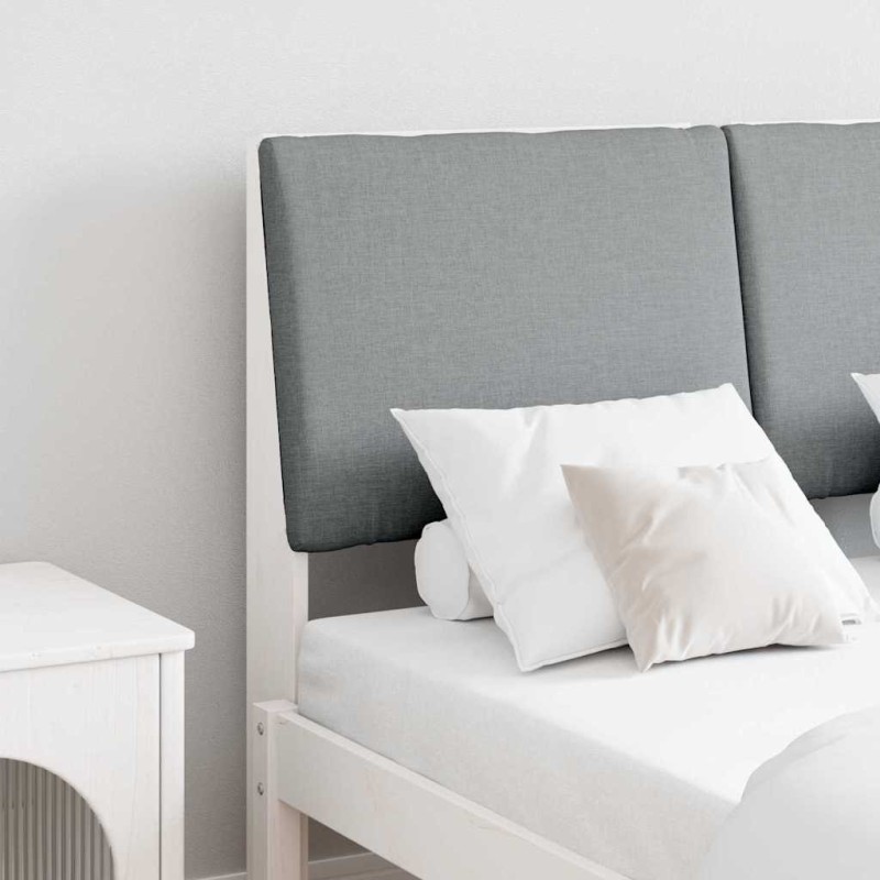 Tête de lit capitonnée Gris clair 135 cm Pin massif 626921626921