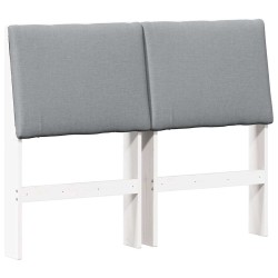 Tête de lit capitonnée Gris clair 135 cm Pin massif 626921626921
