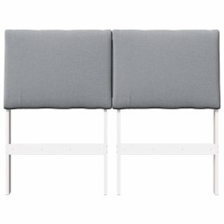 Tête de lit capitonnée Gris clair 135 cm Pin massif 626921626921