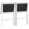 Tête de lit capitonnée Gris clair 135 cm Pin massif 626921626921