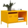 Table basse jaune moutarde 68,5x50x43,5 cm acier laminé à froid 626922626922