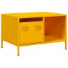 Table basse jaune moutarde 68,5x50x43,5 cm acier laminé à froid 626922626922