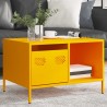Table basse jaune moutarde 68,5x50x43,5 cm acier laminé à froid 626922626922