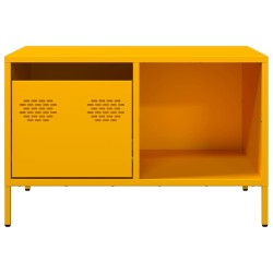 Table basse jaune moutarde 68,5x50x43,5 cm acier laminé à froid 626922626922
