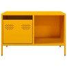 Table basse jaune moutarde 68,5x50x43,5 cm acier laminé à froid 626922626922