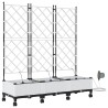 Porte-plante de jardin avec irrigation et roues 3 pc Blanc PP 626923626923