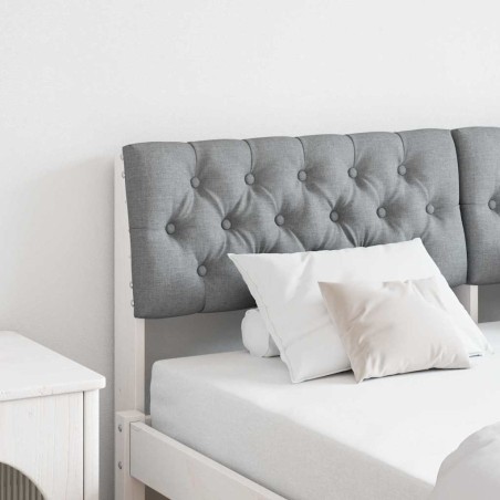 Tête de lit capitonnée Gris clair 135 cm Pin massif 626924626924