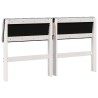Tête de lit capitonnée Gris clair 135 cm Pin massif 626924626924