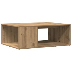 Table basse chêne artisanal 90x67x33 cm bois d'ingénierie 626925626925