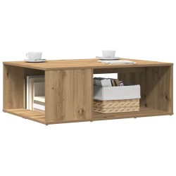 Table basse chêne artisanal 90x67x33 cm bois d'ingénierie 626925626925