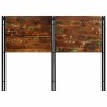 Tête de lit 140 cm bois massif récupéré et fer 626926626926