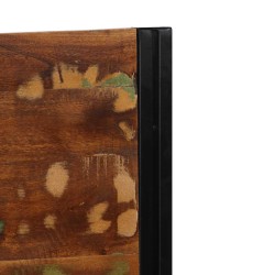Tête de lit 140 cm bois massif récupéré et fer 626926626926