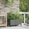 Porte-plante de jardin avec irrigation et roues 2 pc Gris clair 626927626927