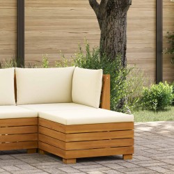 Pouf de Jardin Bois d'Acacia Massif Marron 626931626931