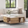 Table basse Chêne artisanal 80 x 80 x 36,5 cm Bois d'ingénierie 626932626932