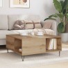 Table basse Chêne artisanal 80 x 80 x 36,5 cm Bois d'ingénierie 626932626932