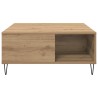 Table basse Chêne artisanal 80 x 80 x 36,5 cm Bois d'ingénierie 626932626932