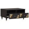 Table basse Noir 80 x 54 x 40 cm Bois de mangue massif 626933626933