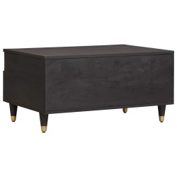 Table basse Noir 80 x 54 x 40 cm Bois de mangue massif 626933626933